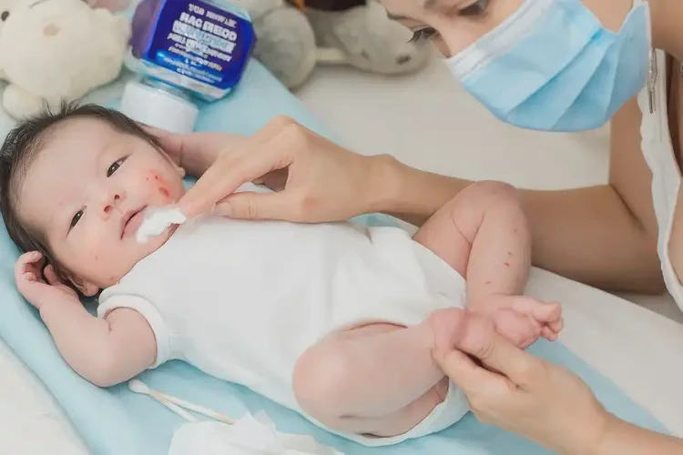 婴儿脖子上出湿疹可以彻底自愈吗(图3)