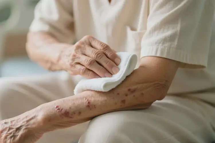 老人手臂经常长湿疹能治好吗(图3)