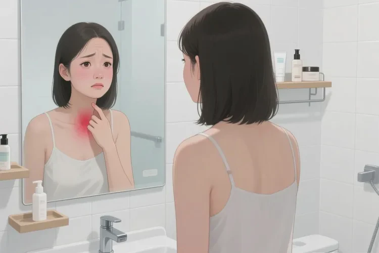 女人脖子长湿疹能靠自己自愈吗(图1)