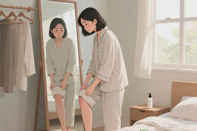 女生小腿起湿疹可以治愈吗(图1)