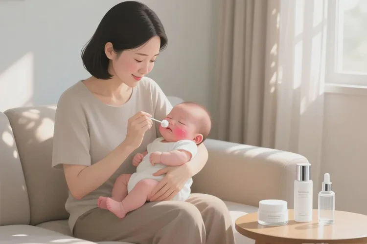 小孩面部起湿疹可以治愈吗(图1)