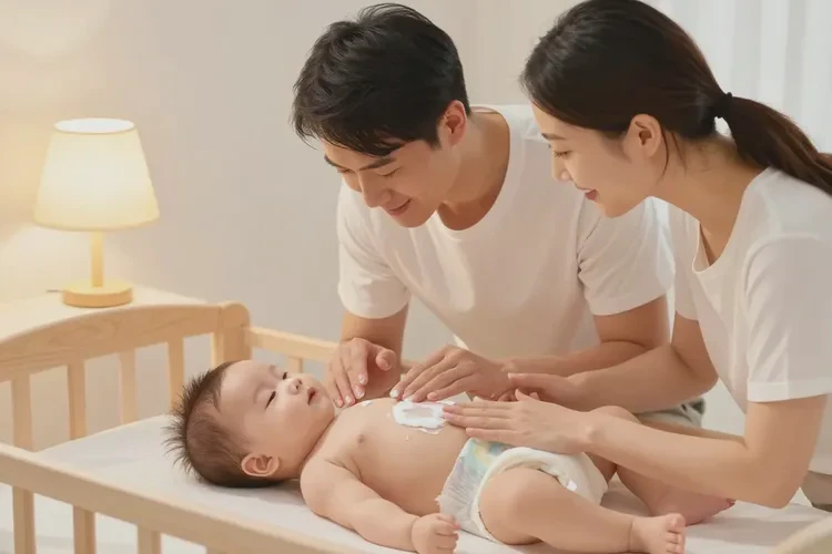 婴儿肚子偶尔长湿疹可以治愈吗(图2)