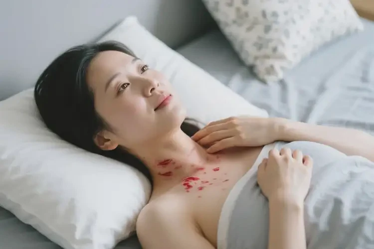 产妇脖子经常长湿疹能治好吗(图2)