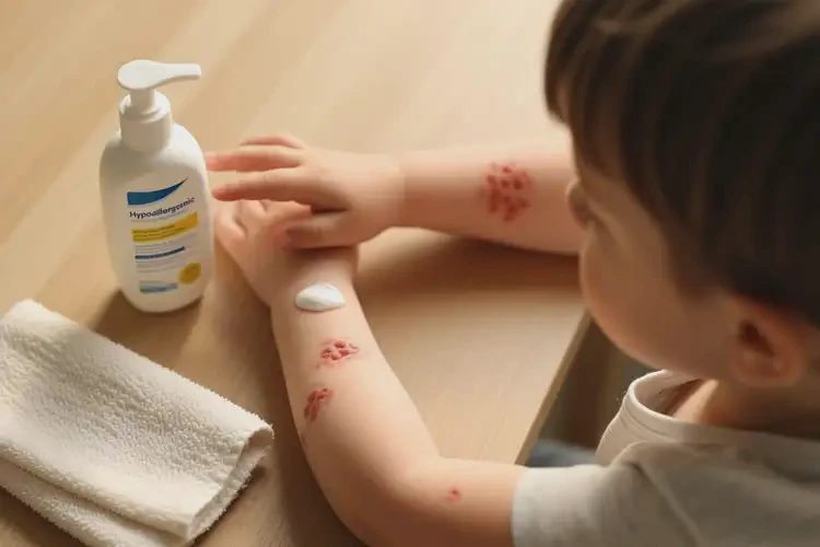 儿童手臂出现湿疹能治好吗(图1)