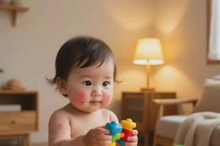 孩子脸上出湿疹能彻底自愈吗(图3)