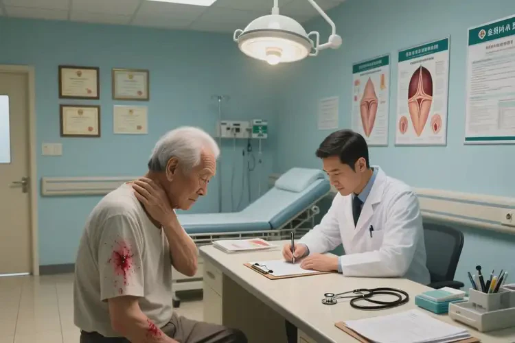 老年人脖子起湿疹能治好吗(图1)