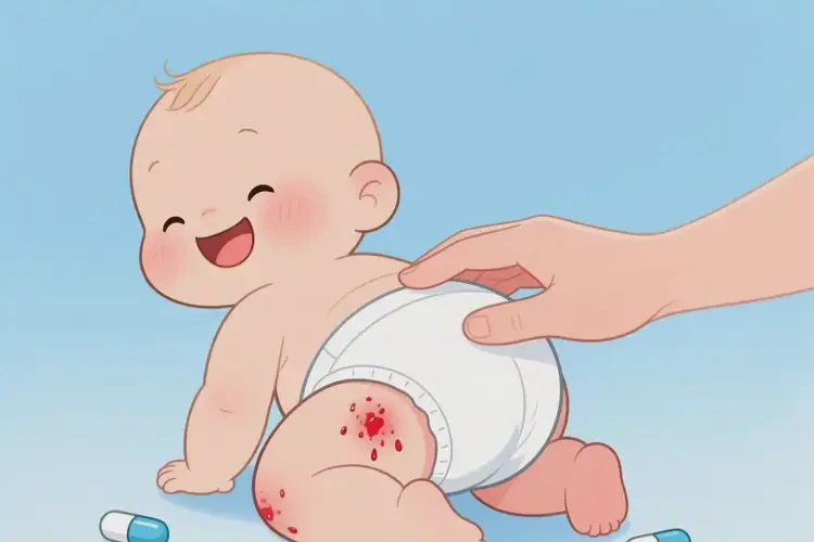 孩子屁股上起湿疹能治好吗(图4)