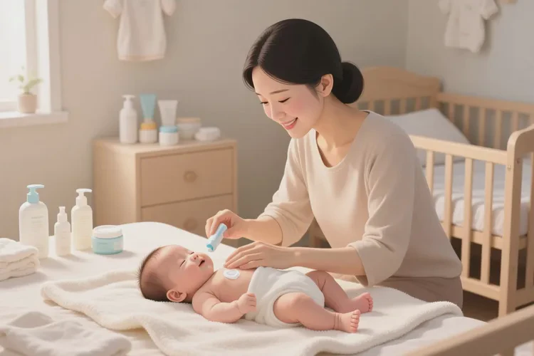 婴儿肚子出现湿疹可以治愈吗(图1)