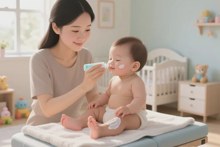 宝宝脚上有湿疹可以治愈吗(图1)