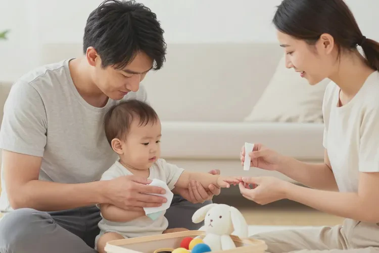 婴儿手上偶尔起湿疹可以治愈吗(图2)