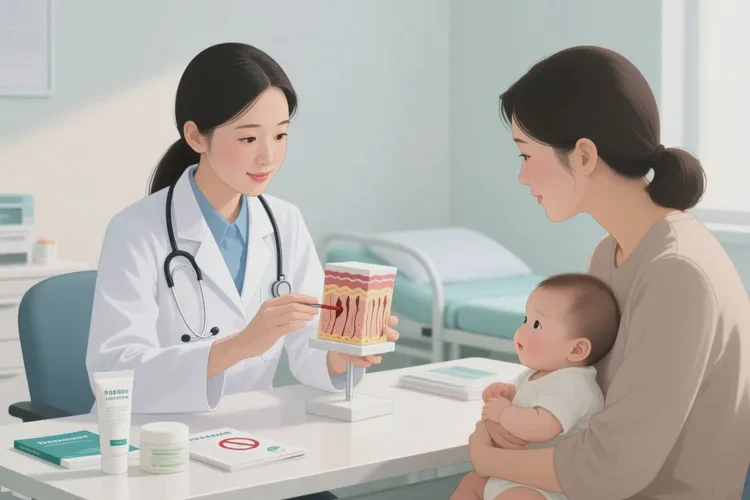 婴儿肚子出现湿疹可以治愈吗(图3)