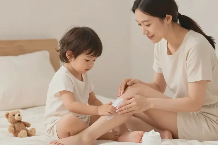 小孩大腿上出湿疹可以治愈吗(图1)