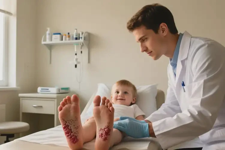 小儿脚上有湿疹能治好吗(图2)