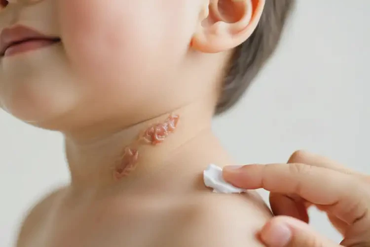 少儿脖子上出湿疹能治好吗(图4)