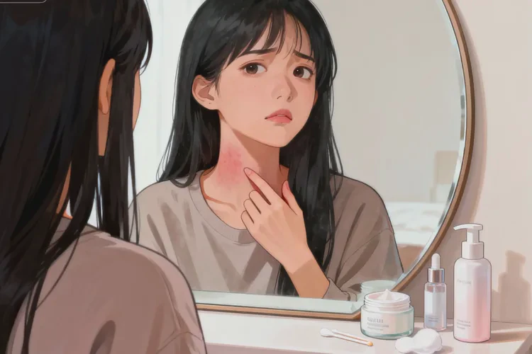 女人脖子上出湿疹能靠自己自愈吗(图1)