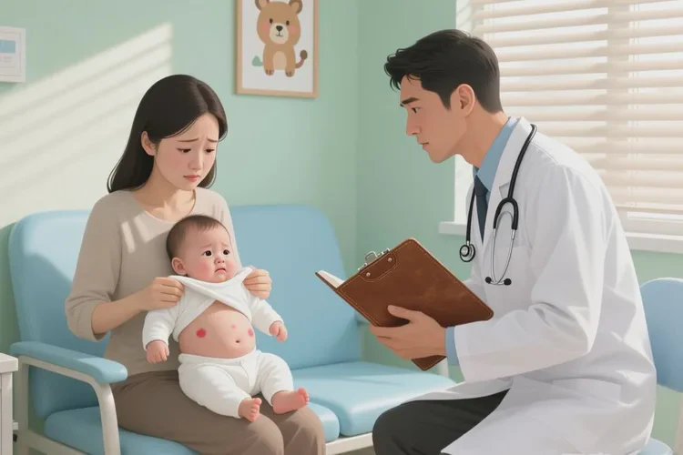 婴儿肚子偶尔起湿疹可以治愈吗(图1)