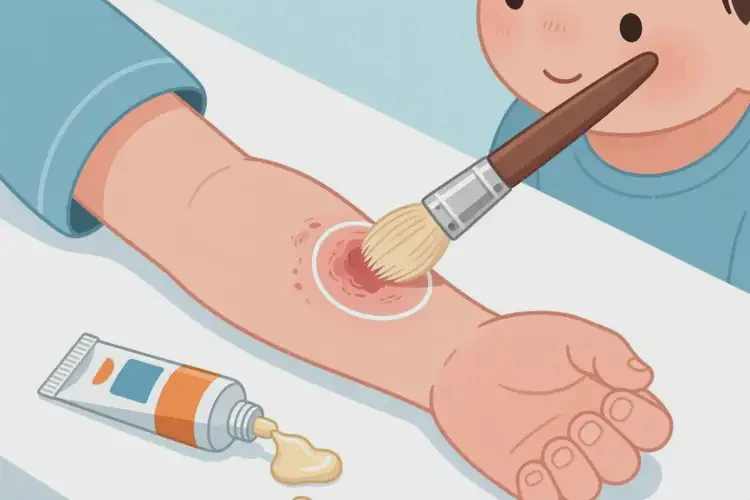 小孩手臂上有湿疹能治好吗(图3)