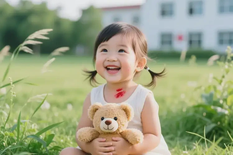 小孩脖子出现湿疹能治好吗(图1)