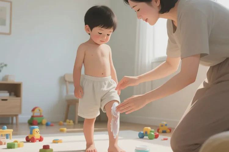 孩子小腿经常起湿疹可以治愈吗(图2)