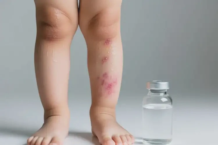 儿童大腿上长湿疹能治好吗(图1)