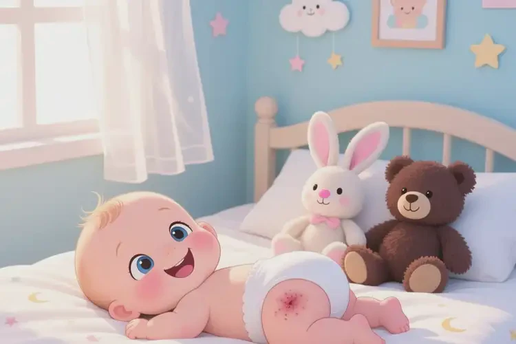 孩子屁股上偶尔起湿疹能彻底自愈吗(图1)