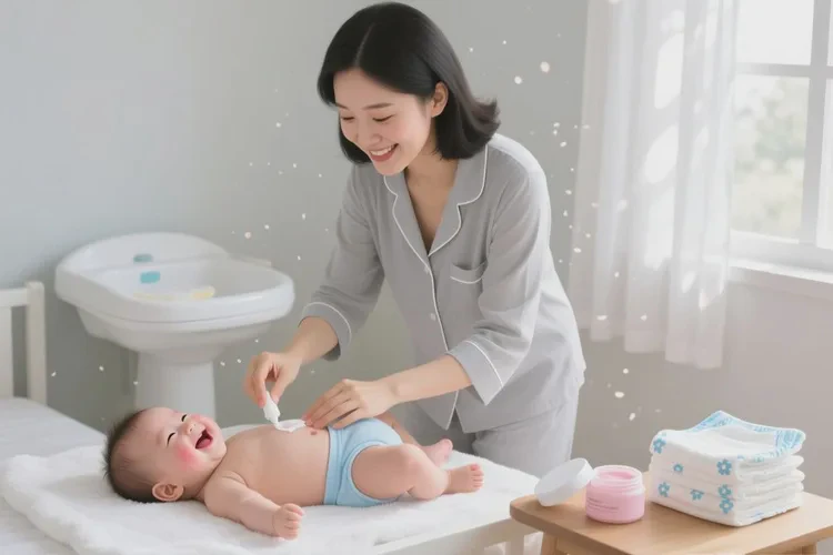 宝宝屁股上偶尔起湿疹可以治愈吗(图1)