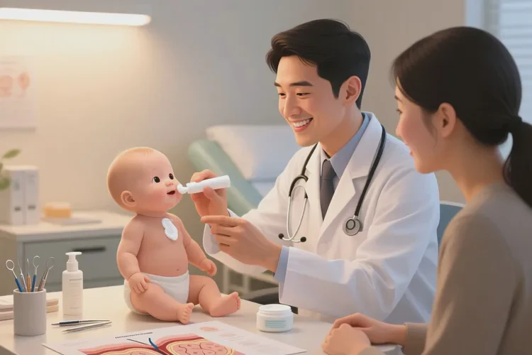 孩子脖子出湿疹可以治愈吗(图2)