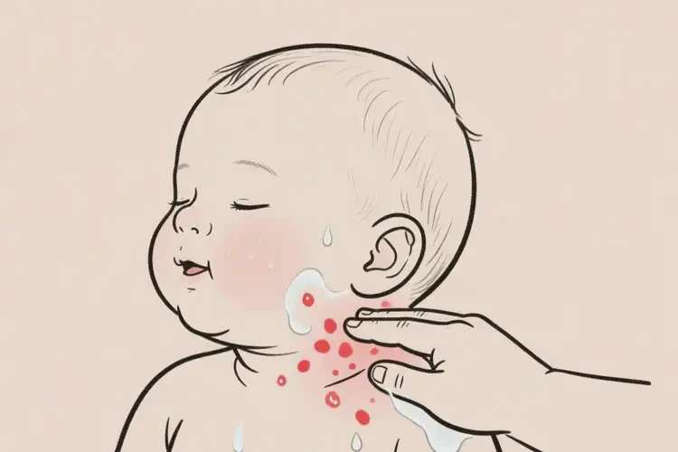 婴幼儿脖子上偶尔长湿疹能治好吗(图2)