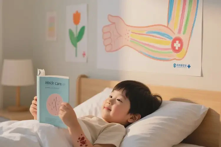 儿童手臂上出湿疹能治好吗(图1)