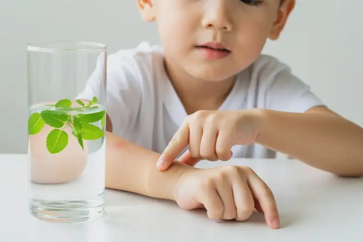 少儿手臂上容易长湿疹能治好吗(图1)