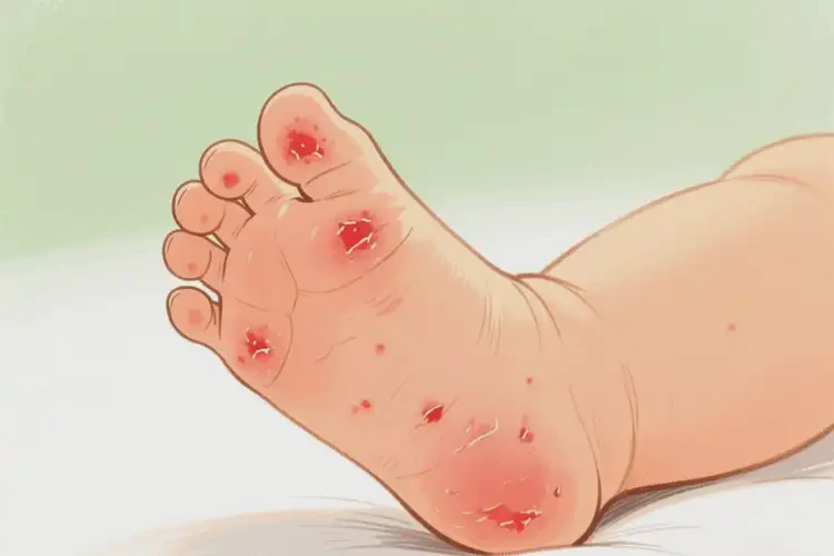 婴幼儿脚上有湿疹能治好吗(图1)