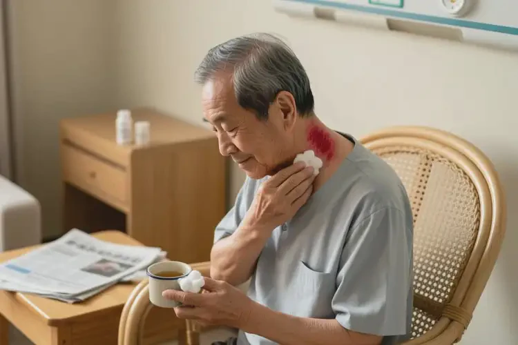 老年人脖子上有湿疹能治好吗(图2)