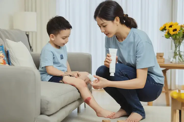 孩子脚上容易长湿疹能治好吗(图2)