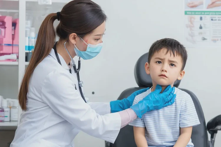 小儿脖子容易起湿疹可以治愈吗(图2)