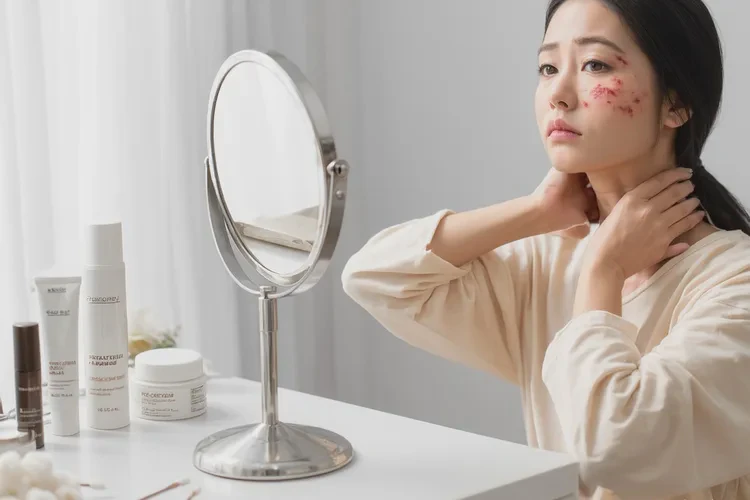 女性脖子上长湿疹可以治愈吗(图1)