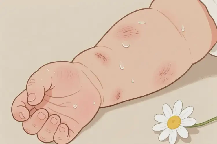 婴幼儿身上偶尔长湿疹能治好吗(图2)