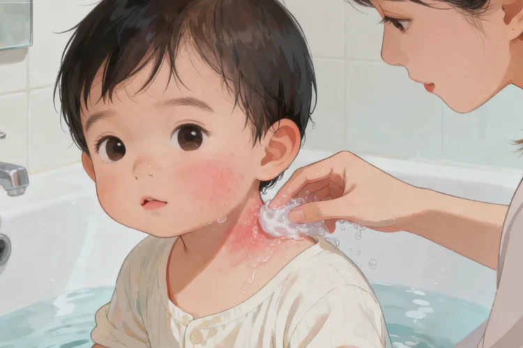 婴幼儿脖子上容易长湿疹可以治愈吗(图2)