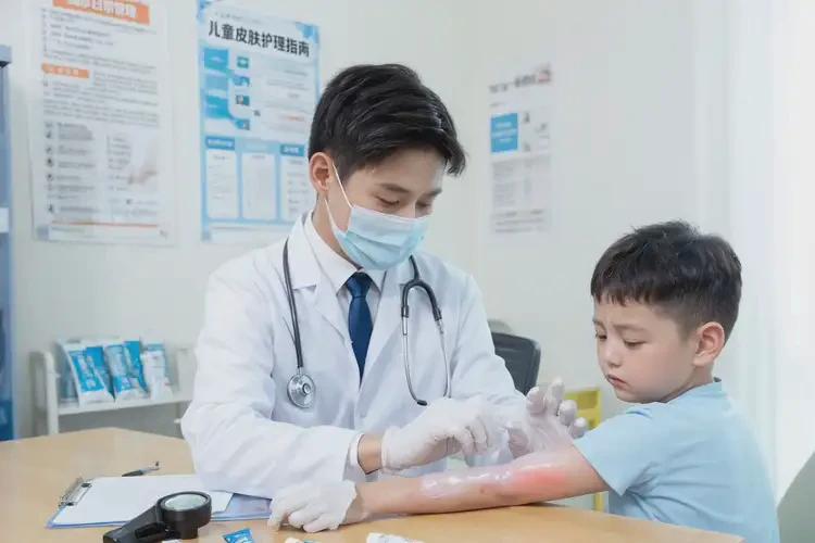 孩子手臂上偶尔起湿疹能治好吗(图2)