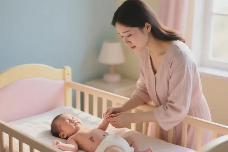 新生儿肚子上偶尔起湿疹不管它会自己好吗(图4)