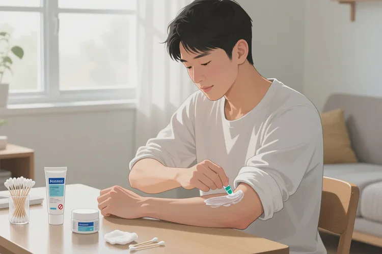 男生手臂上长湿疹可以治愈吗(图3)