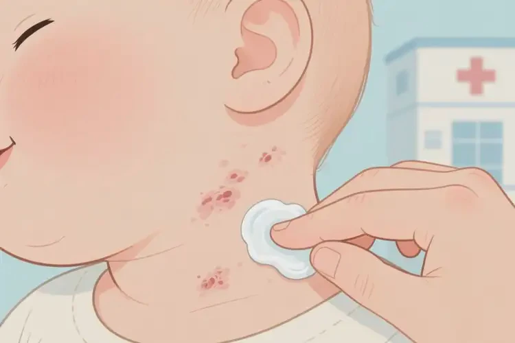 婴幼儿脖子上偶尔长湿疹能治好吗(图4)