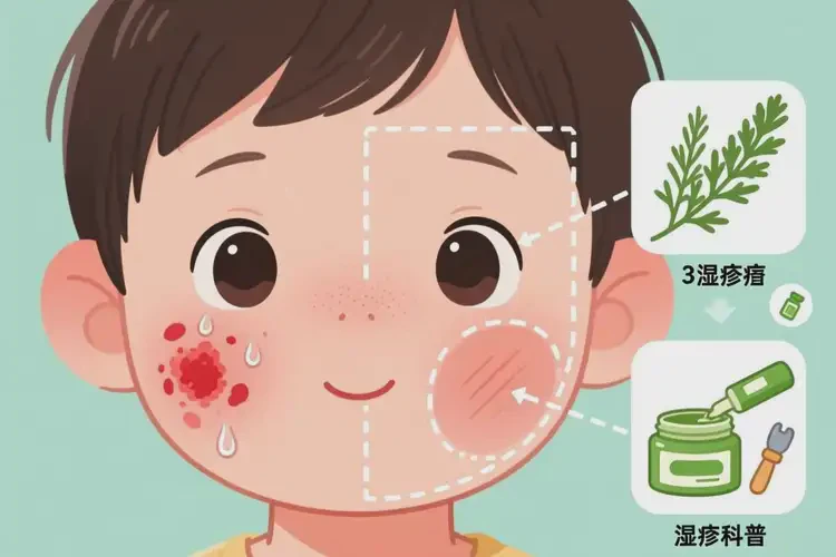 小孩面部长湿疹能治好吗(图1)