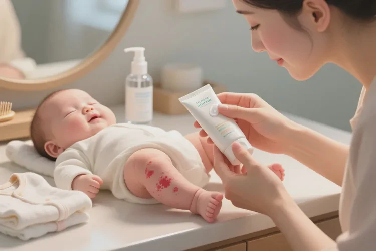 宝宝大腿出现湿疹可以治愈吗(图2)