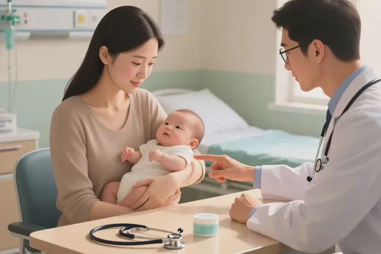 宝宝手臂出湿疹可以治愈吗(图1)