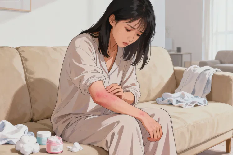 女人手臂上起湿疹能靠自己自愈吗(图1)