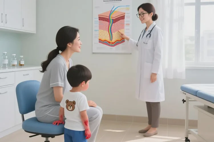 孩子手上出现湿疹可以治愈吗(图1)