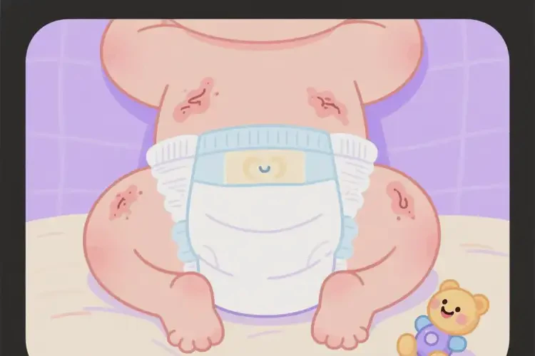 婴幼儿屁股偶尔起湿疹能治好吗(图1)