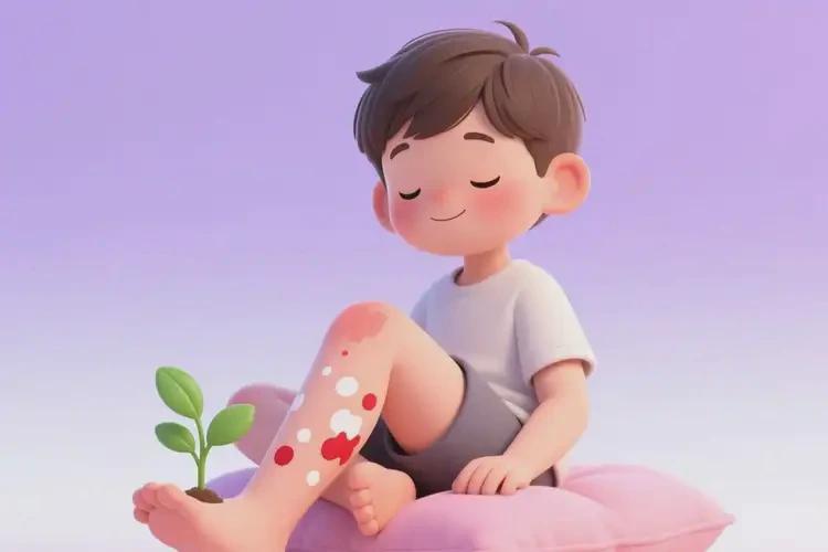 少儿小腿长湿疹能治好吗(图1)