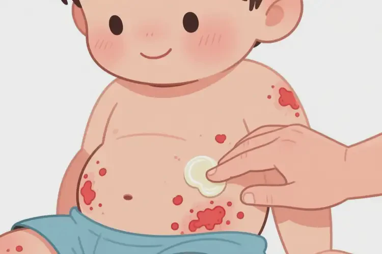 孩子肚子上经常起湿疹能治好吗(图4)