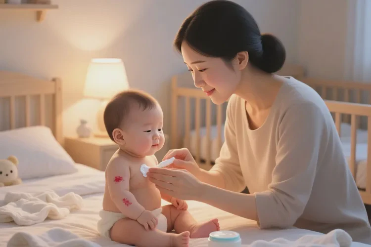 宝宝手臂上有湿疹可以治愈吗(图1)